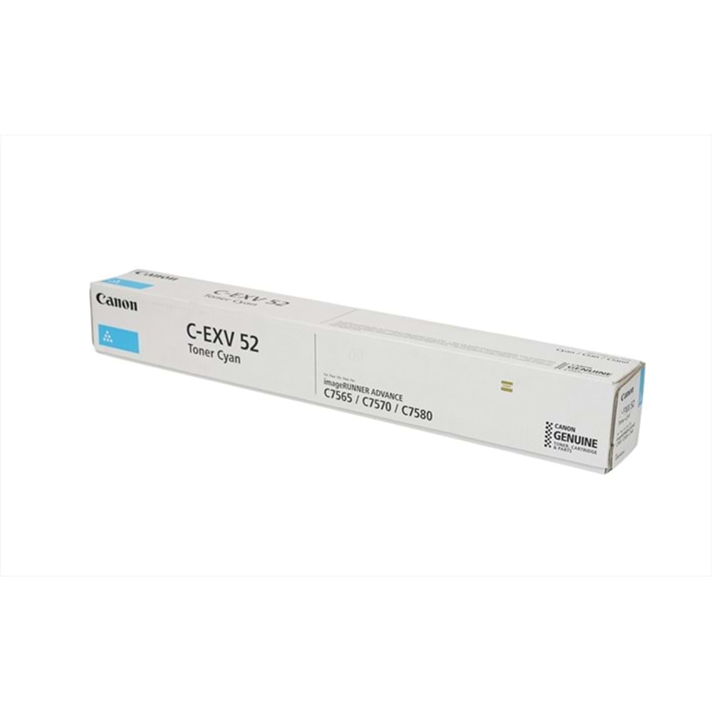 Canon C-EXV 52 Mavi Toner, C 7565, C 7570, C 7580, (0999C002AA)