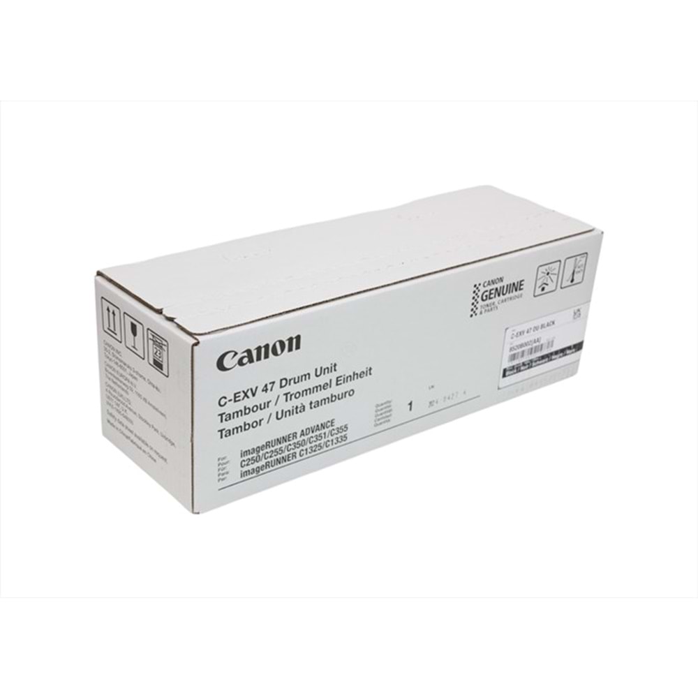 Canon C-EXV47 Black Drum Unit, IR ADVANCE C 250, C 255, C 350, C 351, C 355, 8520B002