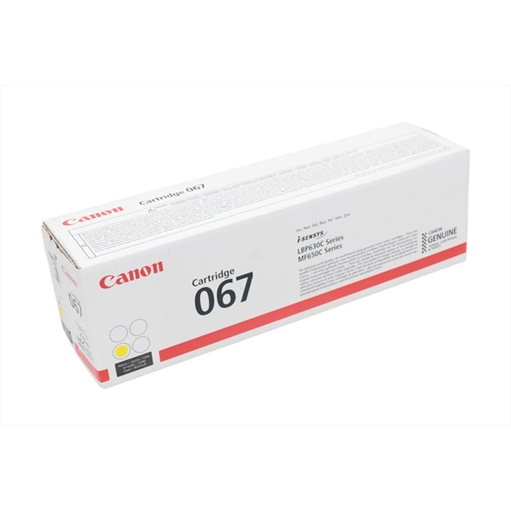 Canon CRG-067 Sarı Toner Kartuş , MF 641 , MF 654 , MF 657 , LBP 622 , Orj.