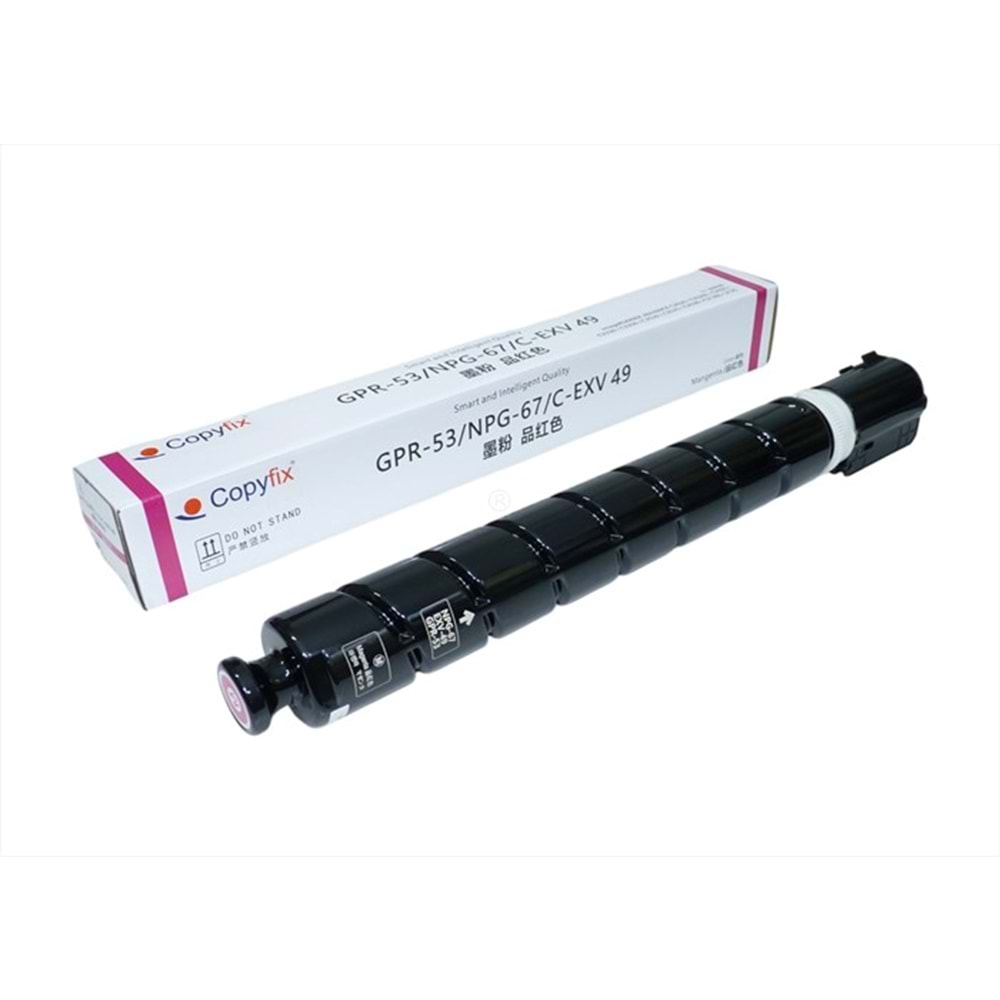 Canon C-EXV 49 Kırmızı Copyfix Toner, IR C3320, C3325, C3530, DX C3720, C3725, C3835, Chipli (460g), YCF