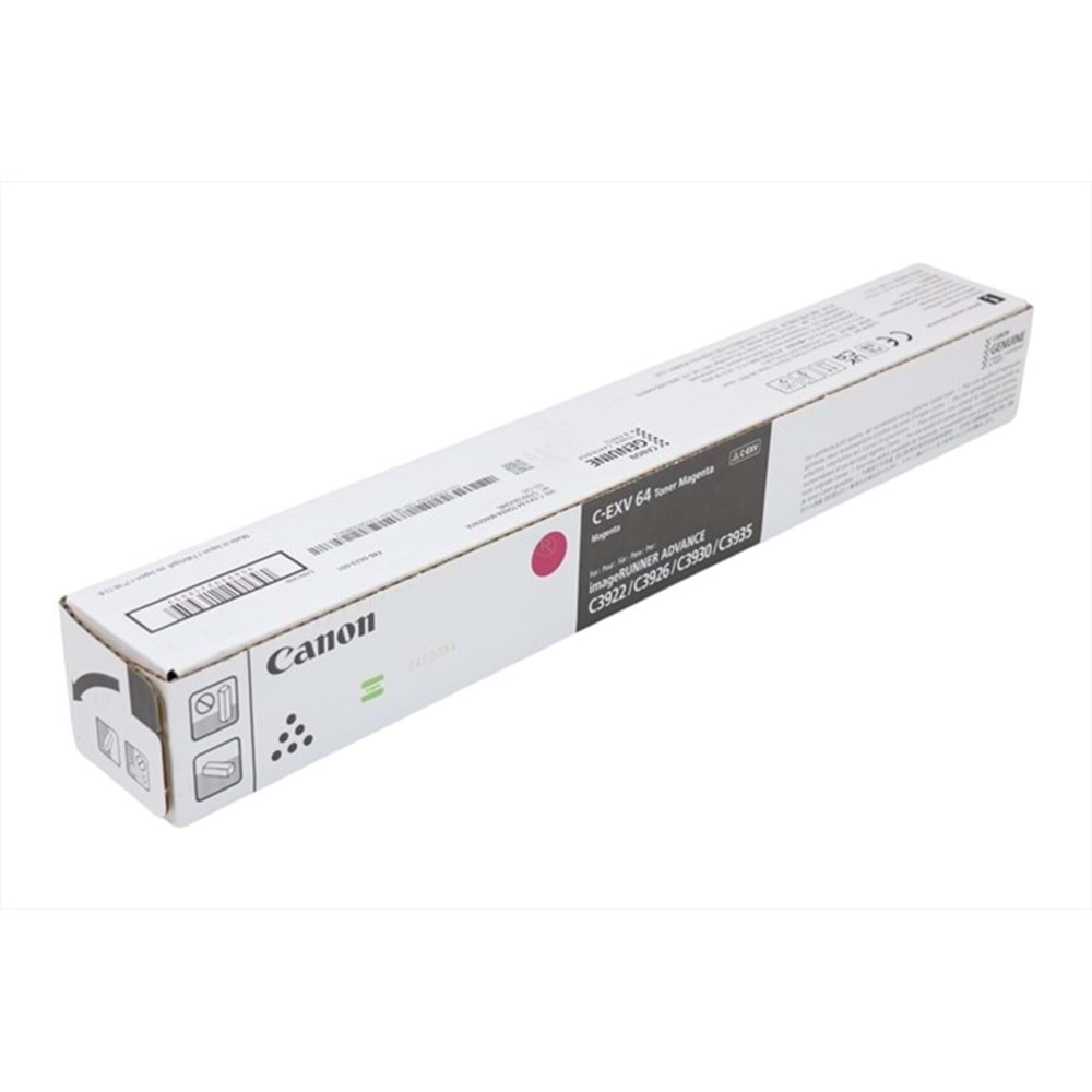 Canon C-EXV-64 Kırmızı Orjinal Toner, imageRUNNER DX C3930i C3922i C3935i C3926i, Orjinal