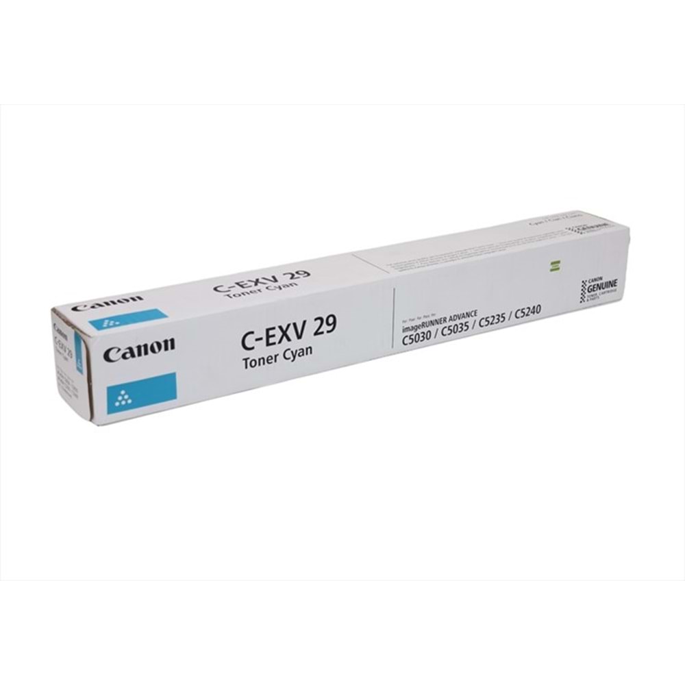 Canon C-EXV 29 Mavi Toner, IR ADVANCE C 5030, C 5035, C 5235, C 5240, 2794B002AB, Orjinal
