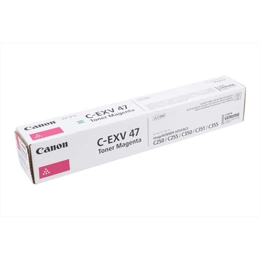 Canon C-EXV 47 Kırmızı Toner, IR ADVANCE C 250, C 255, C 350, C 351, C 355, 8518B002AA, Orjinal