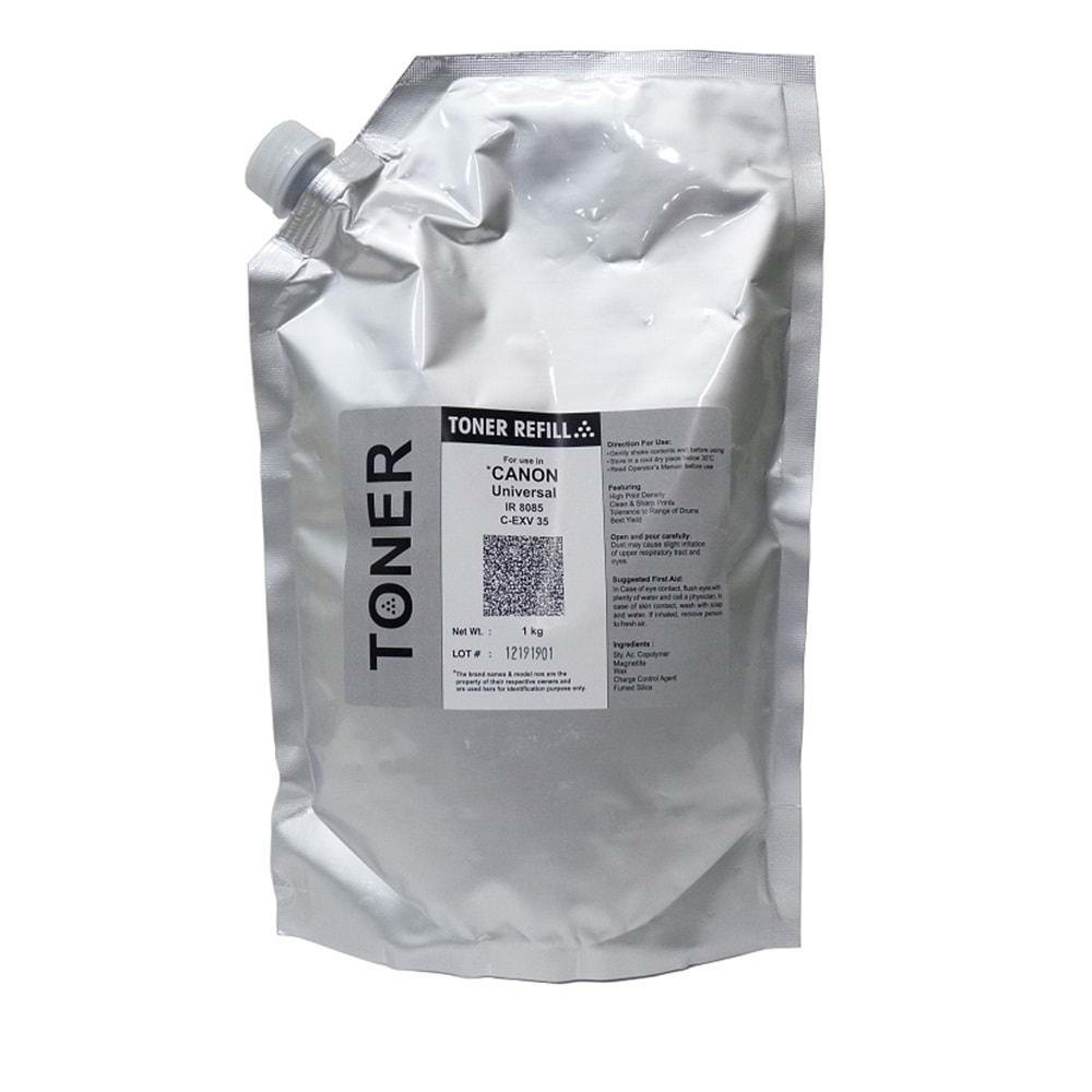 Canon C-EXV 35 Muadil Dolum Toneri, (Bag), IR 8085 Universal, (1000g), TCF