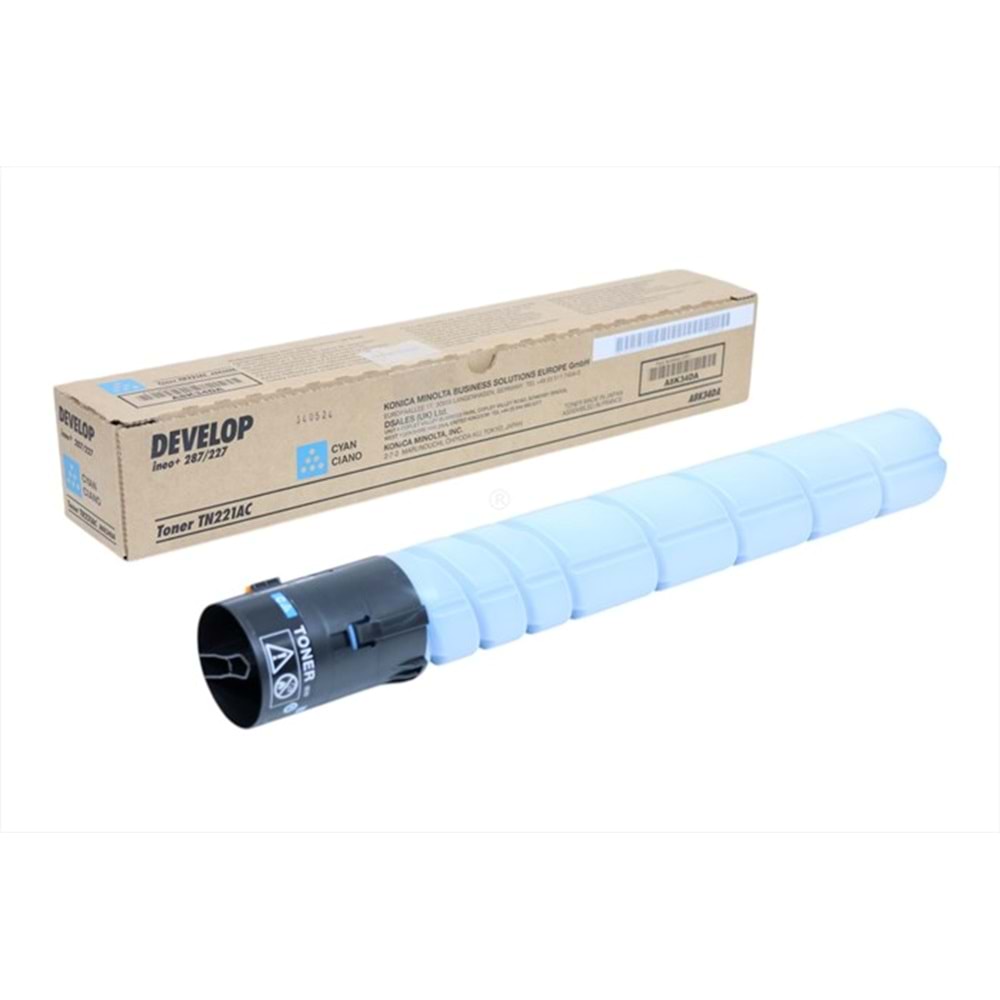 Develop TN-221C Mavi Toner, INEO + 227, INEO + 287, Orjinal