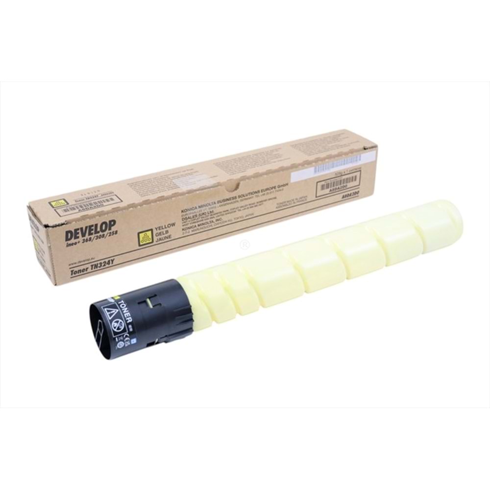 Develop TN-324Y Sarı Toner, INEO + 258, INEO + 308, INEO + 368, A8DA2D0, Orjinal