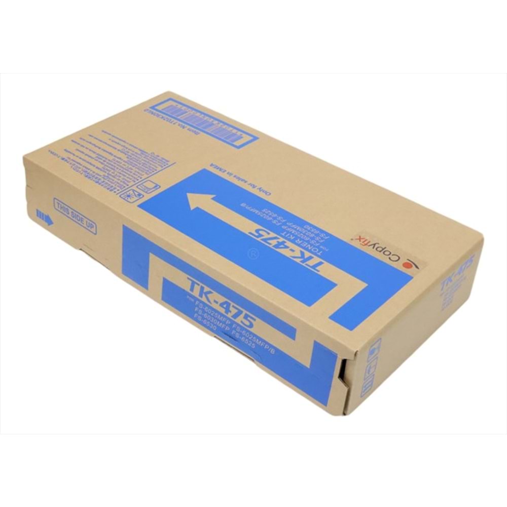 Kyocera Mita TK-475 Siyah Copyfix Toner, FS 6025, 6030 MFP, Chipli(520g), YCF
