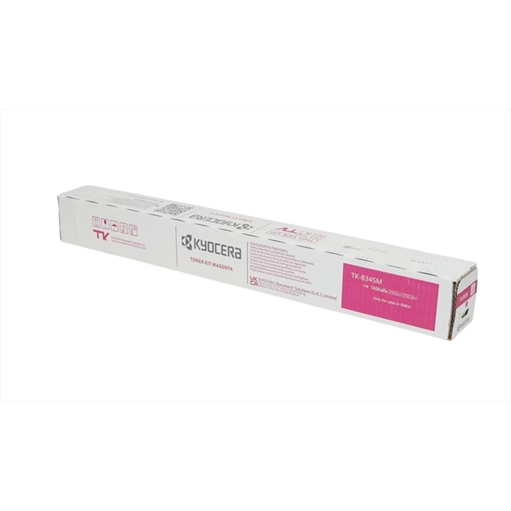 Kyocera Mita TK-8345 Kırmızı Toner, TASKALFA 2552 CI, TASKALFA 2553 CI, Orjinal