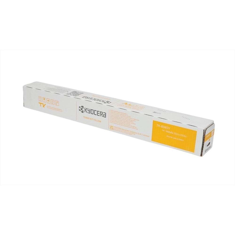 Kyocera Mita TK-8345 Sarı Toner, TASKALFA 2552 CI, TASKALFA 2553 CI, Orjinal
