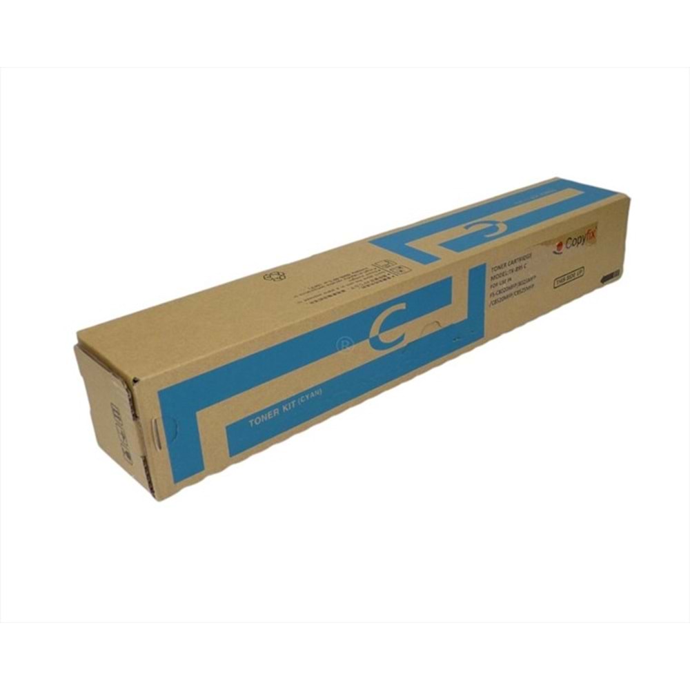 Kyocera Mita TK-895C Mavi Copyfix Toner, FS C 8020 MFP, C 8025, C 8520, C 8525, TASKALFA 205 C, 255 C, YCF