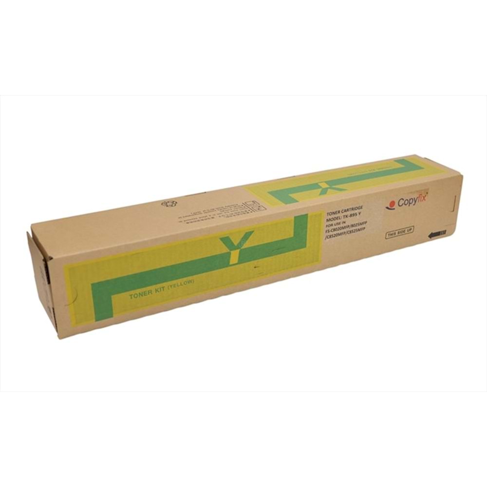 Kyocera Mita TK-895Y Sarı Copyfix Toner, FS C 8020 MFP, C 8025, C 8520, C 8525, TASKALFA 205 C, 255 C, YCF