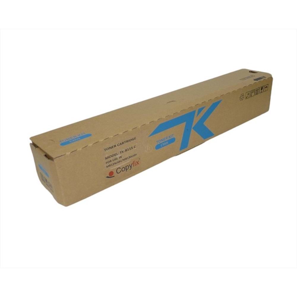 Kyocera Mita TK-8115 Mavi Copyfix Toner, ECOSYS M 8124 CIDN, ECOSYS M 8130 CIDN, YCF