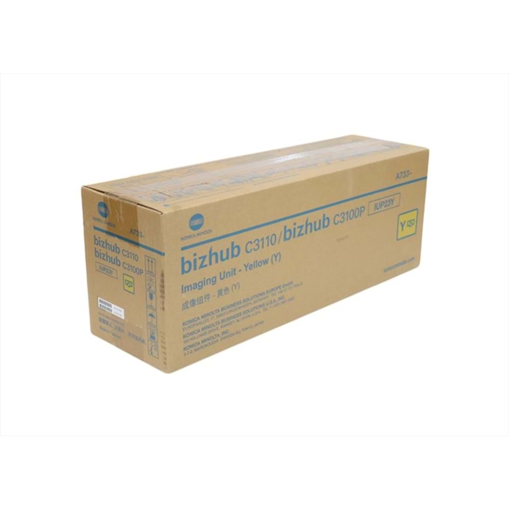 Konica Minolta, BIZHUB C 3100, 3110 Yellow Imaging Unit, IUP23Y, Orjinal