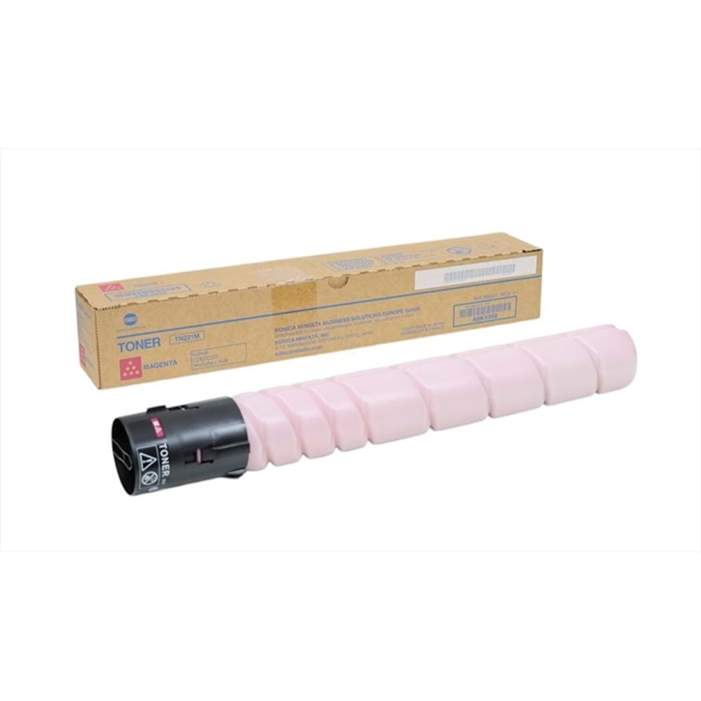Konica Minolta, TN-221M Kırmızı Toner, Bizhub C227, C287, A8K3350, Orjinal
