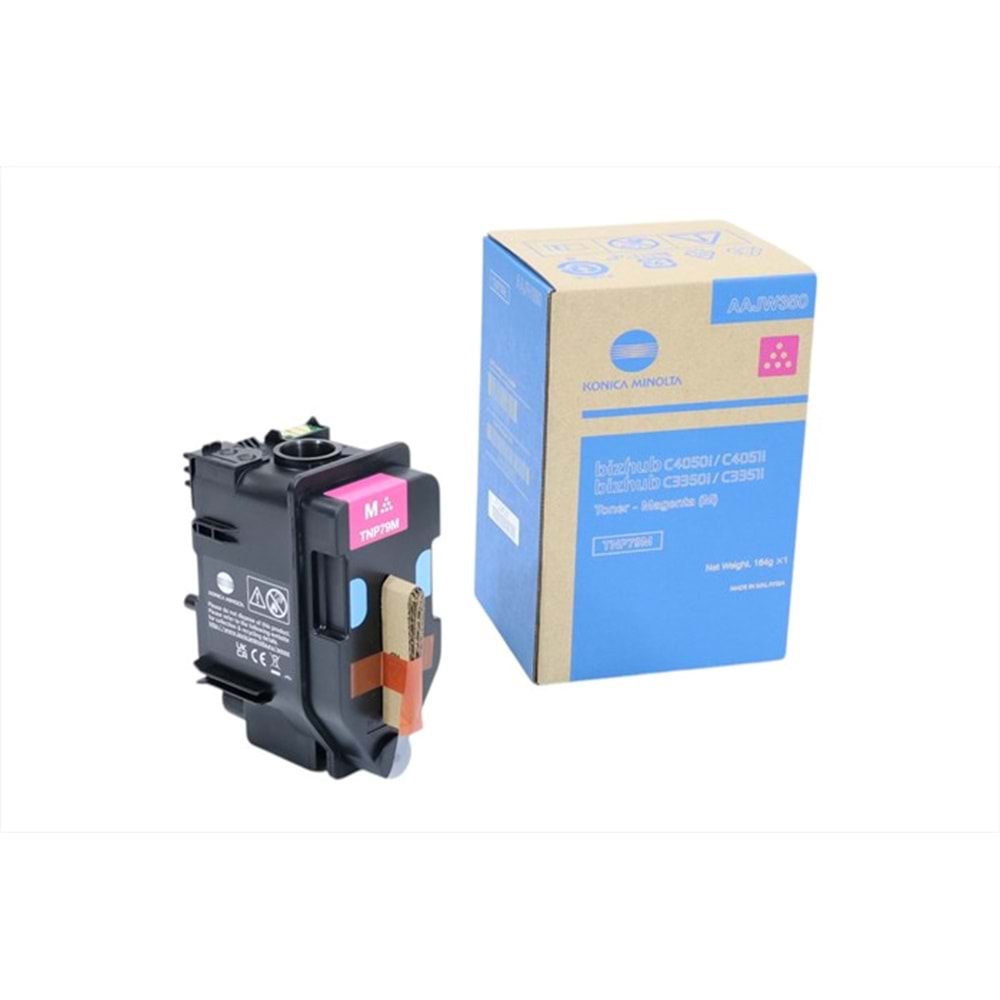 Konica Minolta, TNP-79M Kırmızı Orjinal Toner, BIZHUB C 3350 I, C 3351 I, C 4050 I, C 4051 I, ORJ.