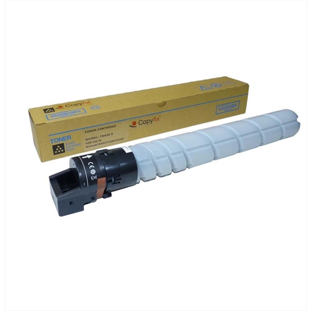 KN, TN-626K Siyah Copyfix Toner, BIZHUB C 450 I, BIZHUB C 550 I, BIZHUB C 650 I, YCF