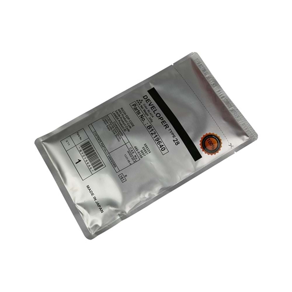 Ricoh TYPE-28 Developer, AFICIO 2015, 2018, MP 1600, MP 2000, MP 2500, MP 3010, MP 3350, MP 3353, (B1219640), B1219645, 345g, CCF, P.6794N