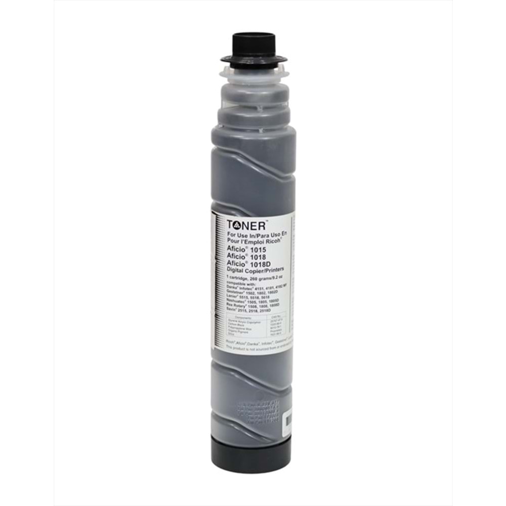 Ricoh AF 1015 Muadil Toner, AFICIO 1015, AFICIO 1018, AFICIO 1113, 1220D, 260 Gr.(Made in USA)
