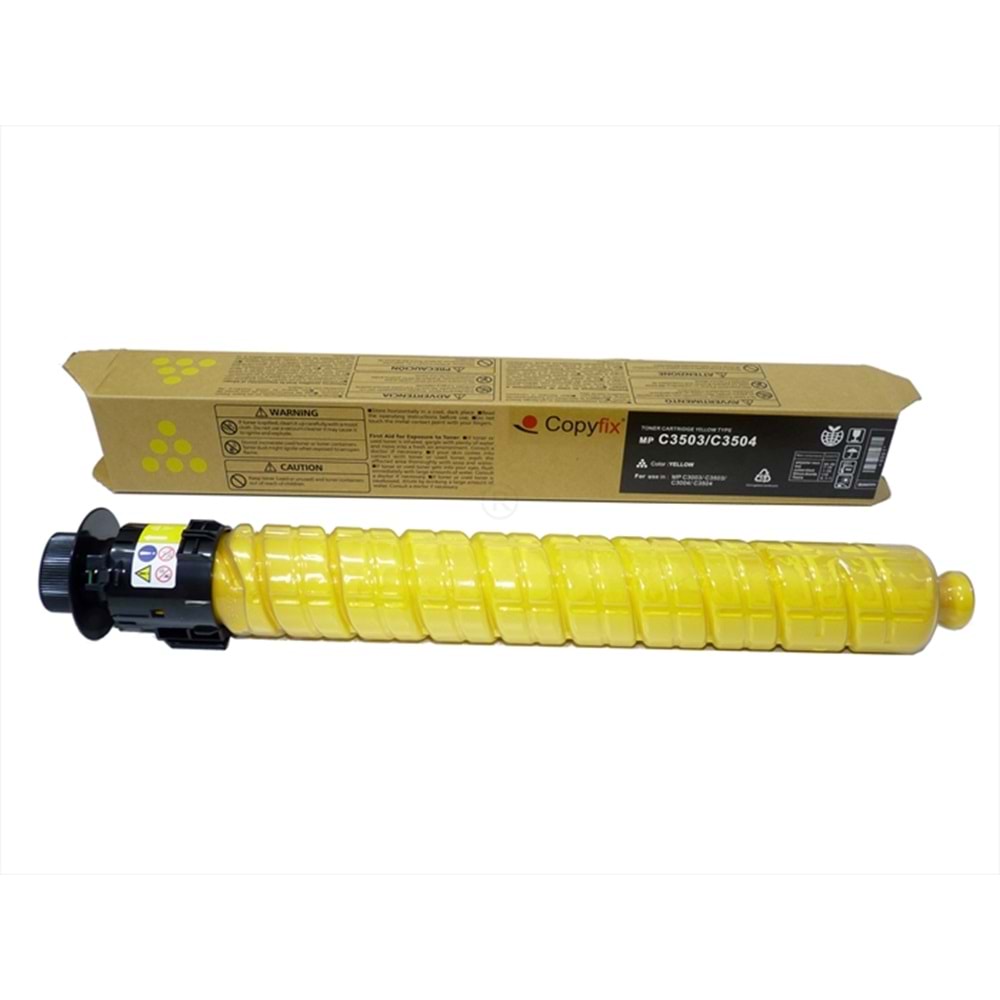 Ricoh TYPE MP C3503 Sarı Copyfix Toner, MP C 3003, MP C 3004, MP C 3503, MP C 3504, YCF