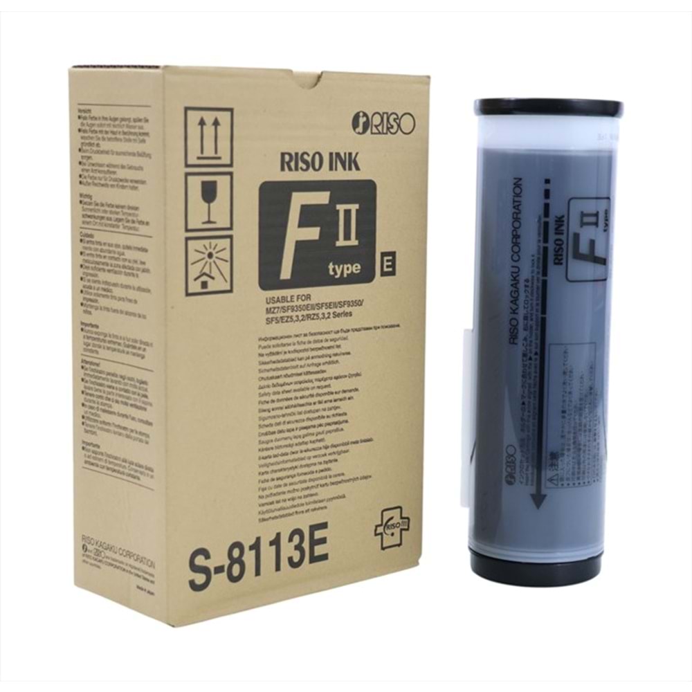 Riso S-8113E Orjinal Mürekkep, EZ-RZ 200, 230, S-8113E, S-7612, S-4253, SF-5030, SF-5350, S-6930, Orjinal