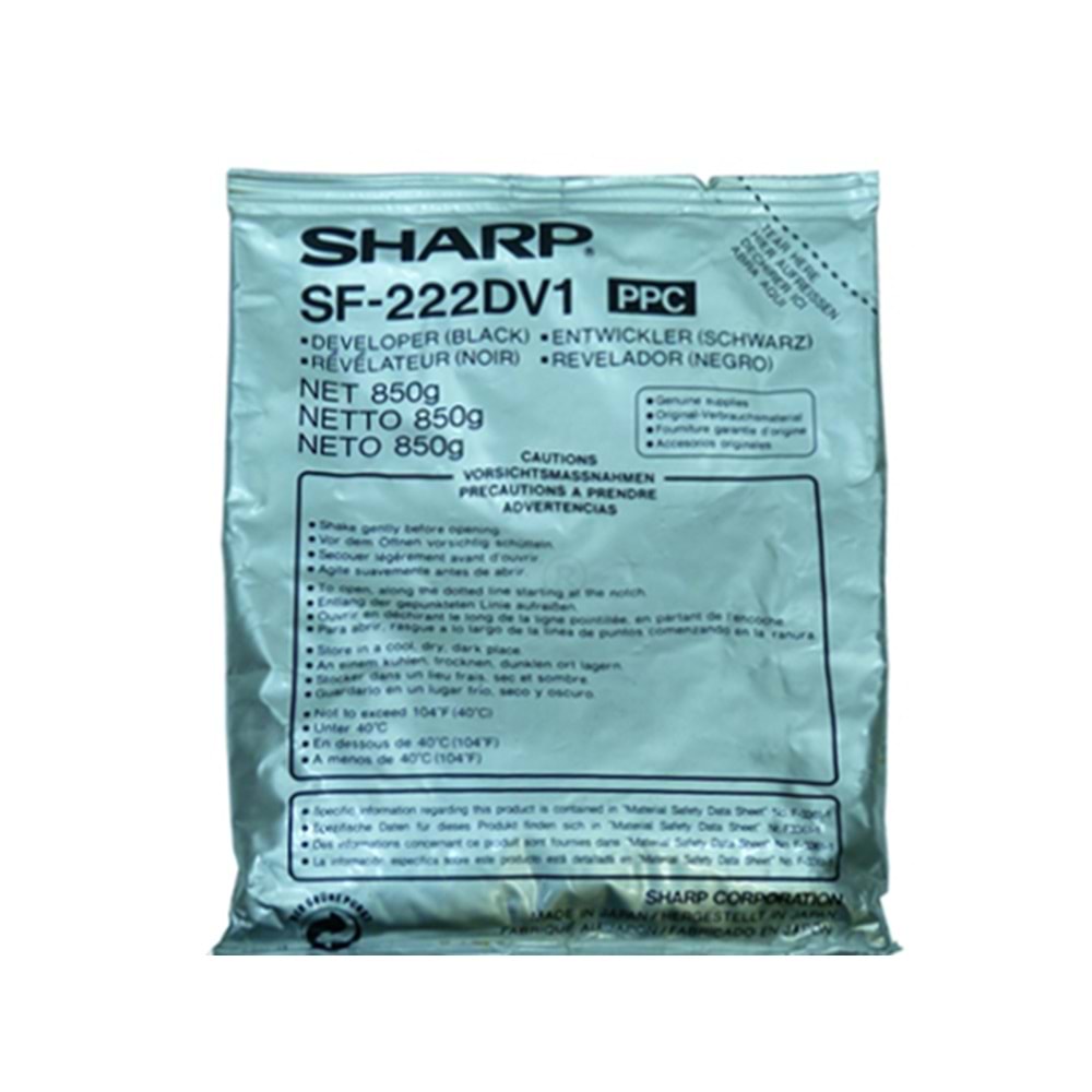 Sharp SF-222DV1 Developer SF 1025, 1027, 2022, 2027, SF-222DV1, Orjinal