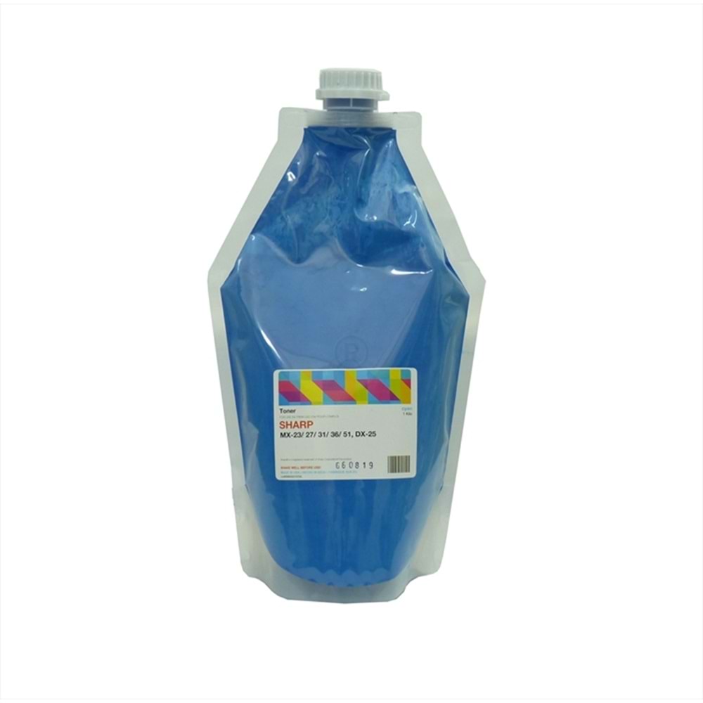 Sharp Mavi Dolum Toneri, Universal, MX-23, MX-27, MX-31, MX-36, MX-51, DX-25, 1KG, Poşet (Made in USA)