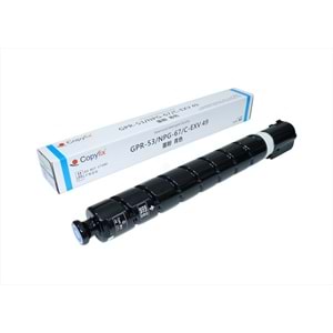 Canon C-EXV 49 Mavi Copyfix Toner, IR C3320, C3325, C3530, DX C3720, C3725, C3835, Chipli (460g), YCF