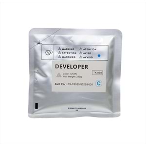 Kyocera Mita TK-898 Copyfix Mavi Developer FS C 8020, FS C 8025, FS C 8520, TASKALFA 205 C, TASKALFA 255 C, 210g, YCF