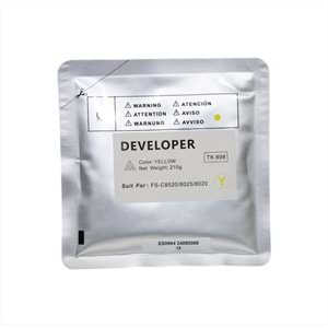Kyocera Mita TK-898 Copyfix Sarı Developer FS C 8020, FS C 8025, FS C 8520, TASKALFA 205 C, TASKALFA 255 C, 210g, YCF