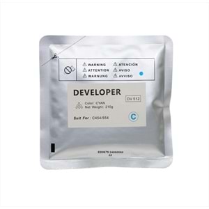 KN, DV-512 Mavi Muadil Developer, C224, C284, C454, DV214C, 221C, 226C, 311C, 313C, 512C, 619C, 210g, YCF