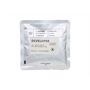 Konica Minolta DV227 Siyah Copyfix Developer, BIZHUB C 227i, C 257i, C 287i, DV-227K, 210g, YCF
