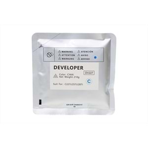 Konica Minolta DV227 Mavi Copyfix Developer, BIZHUB C 227i, C 257i, C 287i, DV-227C, 210g, YCF