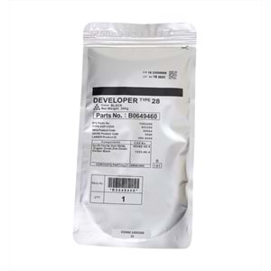 Ricoh TYPE-28 Copyfix Developer, AFICIO 2015, 2018, MP 1600, MP 2000, MP 2500, MP 3010, MP 3350, MP 3353, (B1219640), B1219645, 345g, YCF