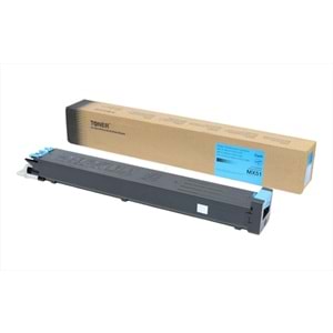 Sharp MX-4110N Toner, Cyn, MX 4110, MX 5110, MX 5111, MX 5112, MX 5140, MX 5141, MX-51GTCA, (Made in USA)