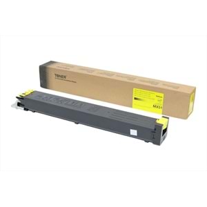 Sharp MX-4110N Sarı Toner, MX 4110, MX 5110, MX 5111, MX 5112, MX 5140, MX 5141, MX-51GTYA, (Made in USA)