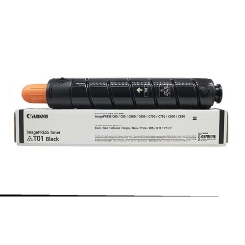 Canon T01 Siyah Toner , IMAGEPRESS C 600 , C 700 , C 750 , C 850 , 8066B001AA