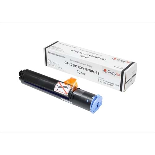 Canon C-EXV 18 Siyah Copyfix Toner, IR 1018, IR 1022, (400g), YCF