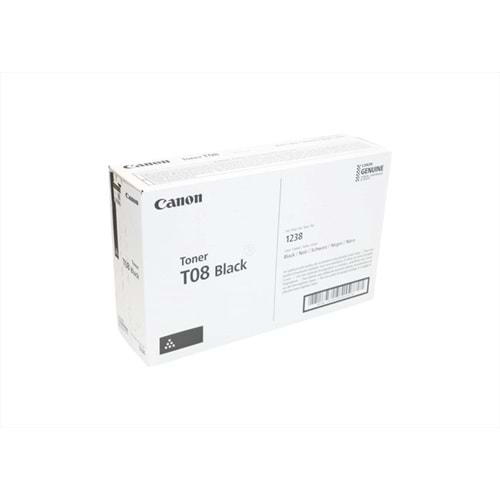 Canon T08 Siyah Orjinal Toner, I-SENSYS X 1238, 3010C005AA, Orjinal