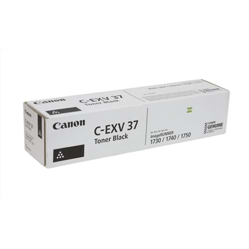 Canon C-EXV 37 Siyah Orjinal Toner, IR 1730, 1740, 1750, 2787B002AA, Orjinal