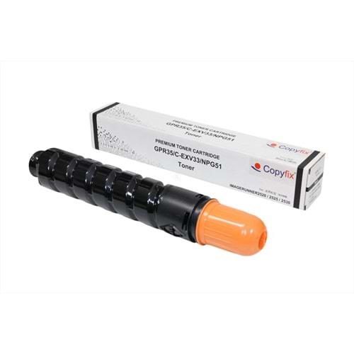 Canon C-EXV 33 Siyah Copyfix Toner, IR 2520, 2525, 2530, 2785B002AA, 2785B002AA, (700g), YCF