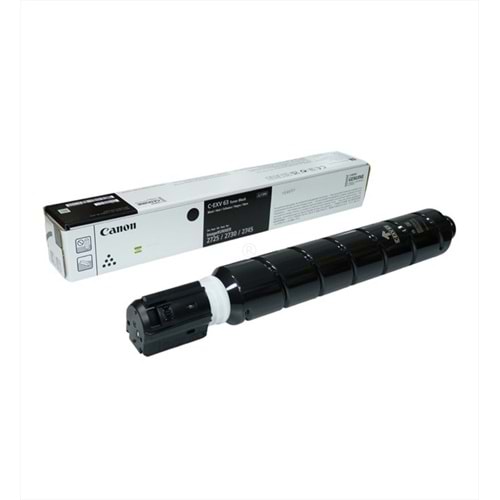 Canon C-EXV 63 Siyah Orjinal Toner, IR 2700, IR 2725 I, IR 2730 I, IR 2745 I, 5142C002, Orjinal