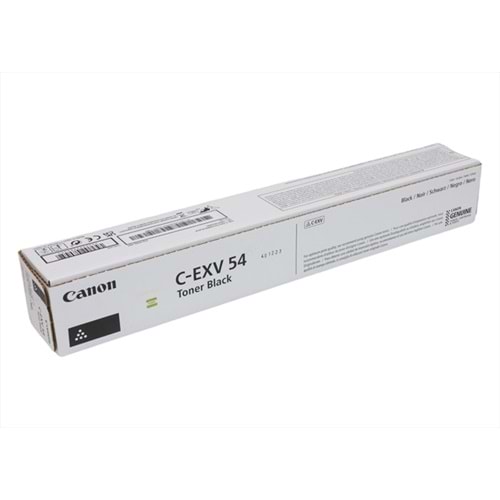 Canon C-EXV 54 Siyah Toner, IR C 3025, IR C 3226 I, 1394C002BA, Orjinal