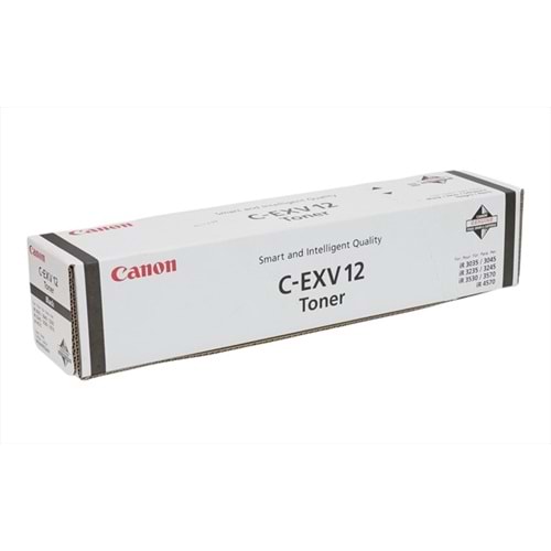 Canon C-EXV 12 Siyah Toner, IR 3035, 3045, 3235, 3245, 3530, 3570, 4570, 9634A002AA, Orjinal