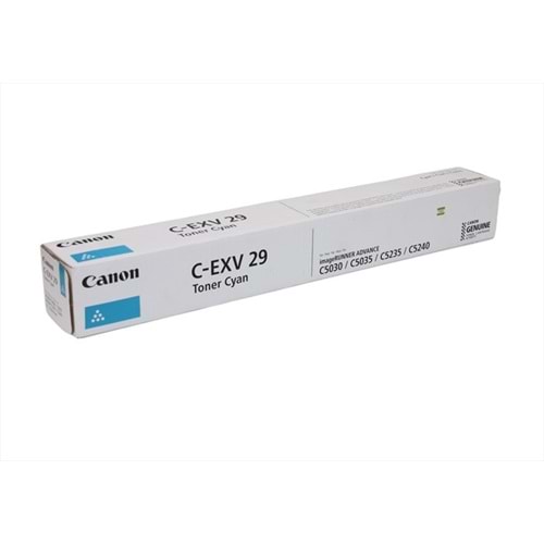 Canon C-EXV 29 Mavi Toner, IR ADVANCE C 5030, C 5035, C 5235, C 5240, 2794B002AB, Orjinal