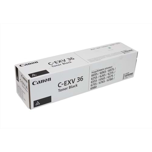 Canon C-EXV 36 Siyah Toner, IR 6055, 3766B002AA, Orjinal