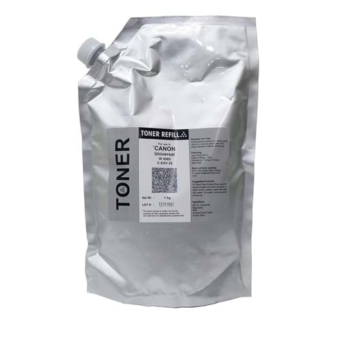 Canon C-EXV 35 Muadil Dolum Toneri, (Bag), IR 8085 Universal, (1000g), TCF