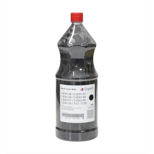 Canon Siyah Copyfix Dolum Toneri, C-EXV 28, C-EXV 47, C-EXV 49, C-EXV 51, C-EXV 54, 980G, ICF