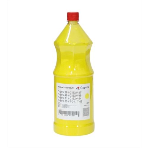 Canon Sarı Copyfix Dolum Toneri, C-EXV 28, C-EXV 47, C-EXV 49, C-EXV 51, C-EXV 54, 687G, ICF