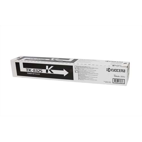 Kyocera Mita TK-8325 Siyah Toner, TASKALFA 2551 CI, Orjinal