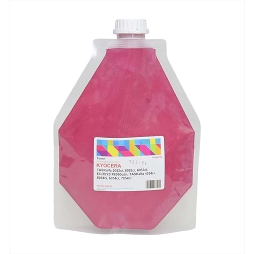 Kyocera Mita Kırmızı (Magenta) Dolum Toneri, TK-8335, TK-8345, TK-8365, TK-8375, TK-8515, TK-8525, TK-8545, TK-8555, (500GM FOIL BAG), (Made in USA)